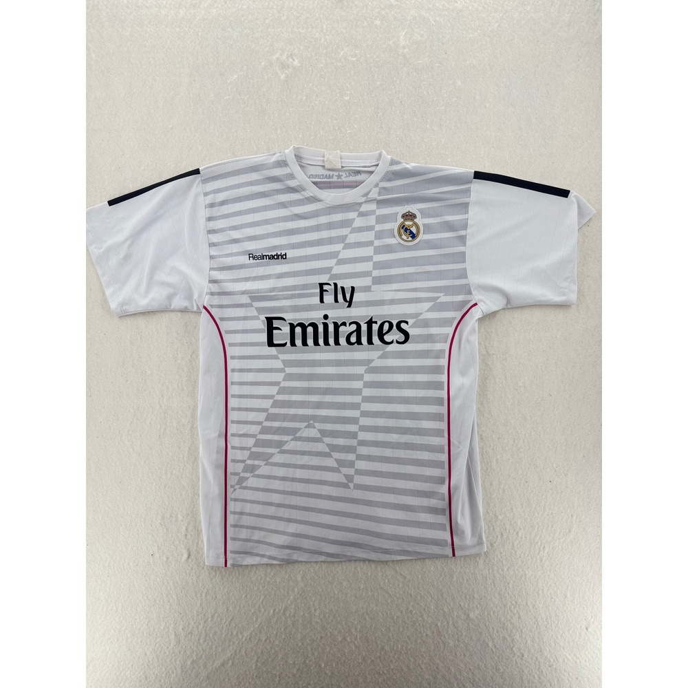 Real Madrid - James Rodriguez #10 Soccer Jersey - White/Grey - XL - Mens